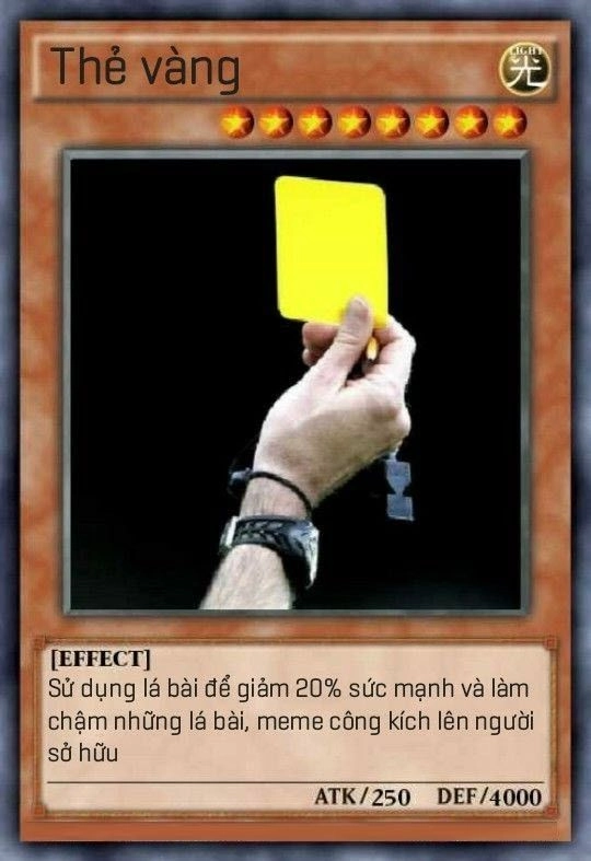 Meme lá bài yugioh chế bựa tạo ra những tình huống bất ngờ và hài hước.