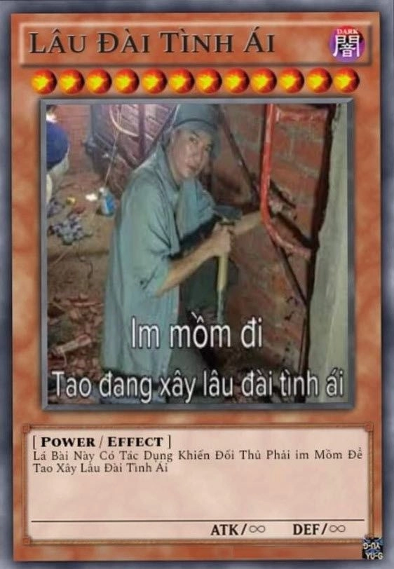 Thẻ bài yugioh meme sáng tạo mang đến nhiều sự thú vị cho người chơi.