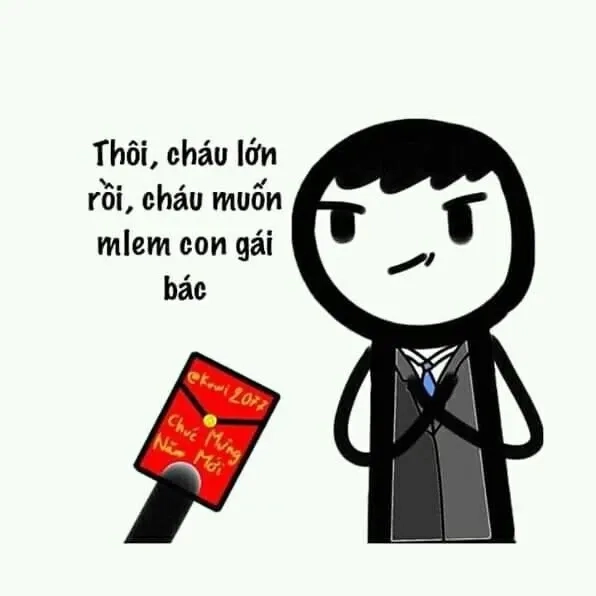 Mang lại tiếng cười với hình ảnh tết meme đầy sáng tạo.