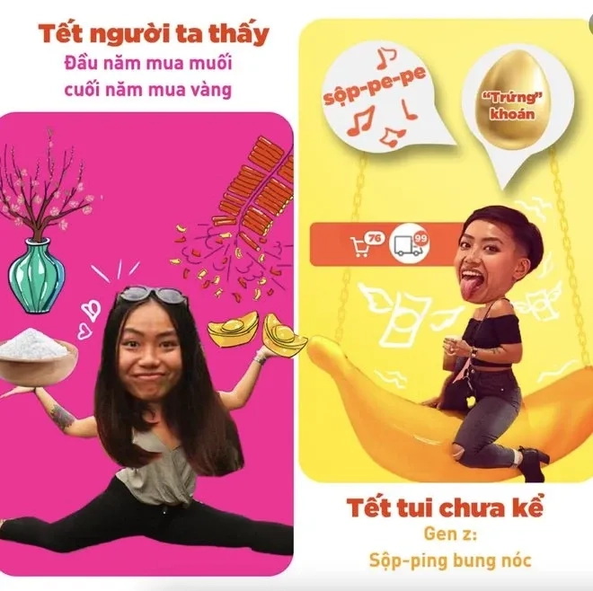 Nổi bật ngày Tết với avatar tết meme 2024 hài hước.