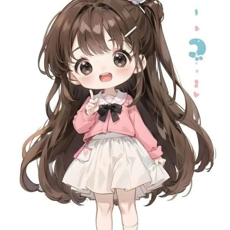 Hình ảnh avatar anime nữ cute chibi sẽ khiến bạn trở nên đáng yêu và dễ thương hơn bao giờ hết.