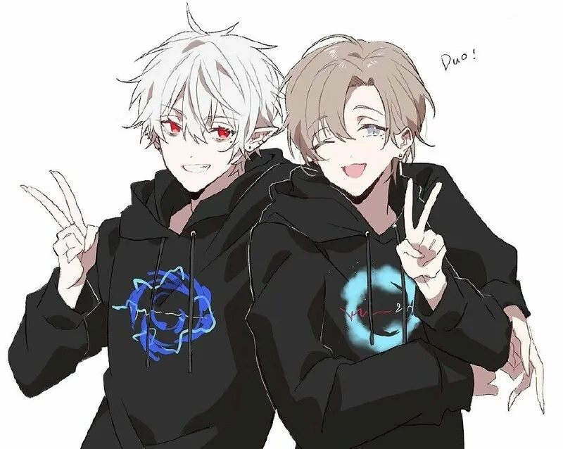 Hình ảnh nhóm bạn thân 5 người anime dễ thương, ngộ nghĩnh, mang đến một không gian vui nhộn