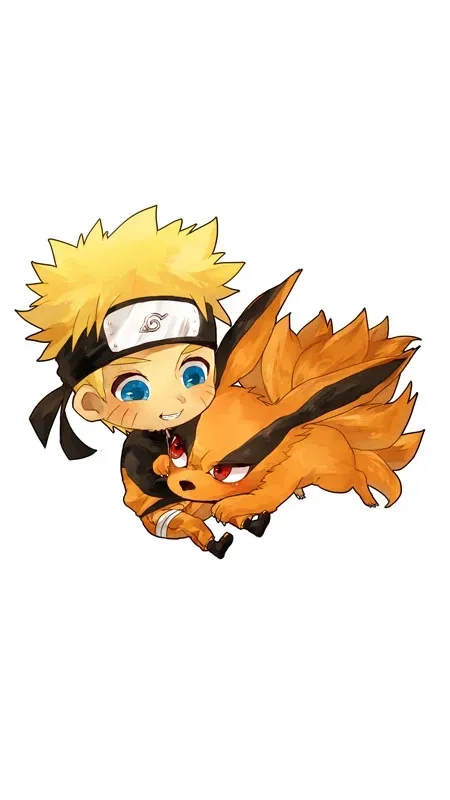 Hình Anime Naruto Cute, thể hiện sự hòa quyện giữa sức mạnh và sự dễ thương