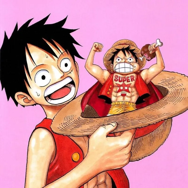 Lựa chọn ảnh nền Luffy cute để làm nổi bật sự dễ thương của thuyền trưởng băng Mũ Rơm trên màn hình.