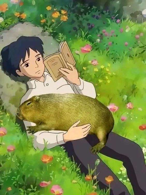 Thích thú với capybara human meme siêu hài.