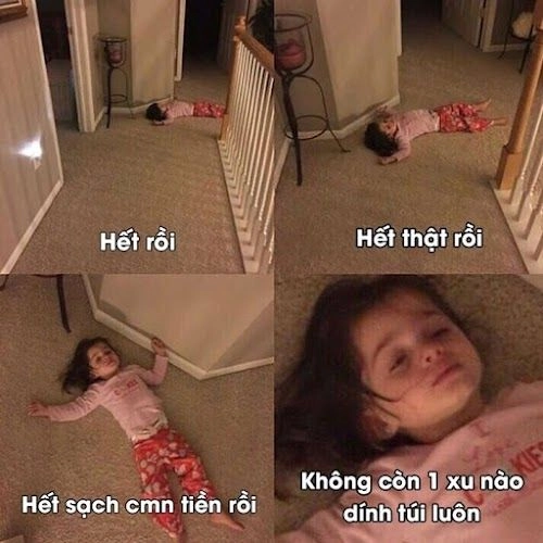 Tình trạng cuối tháng sẽ hoàn hảo hơn với không có tiền meme.