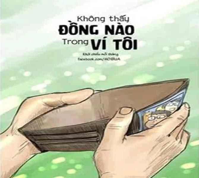 Biểu cảm dí dỏm của meme cầm tiền khiến ai cũng bật cười.