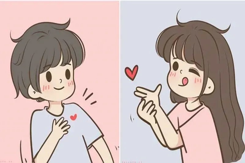 Hình ảnh cặp đôi yêu nhau anime cute là biểu tượng của tình yêu trong thế giới hoạt hình