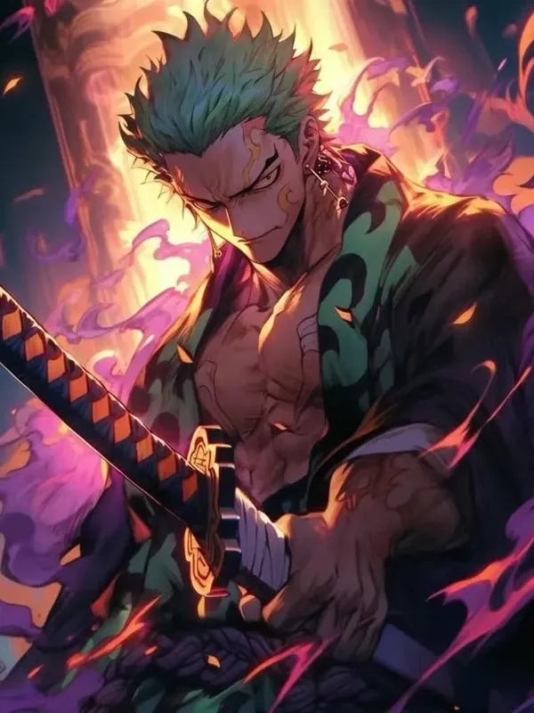 Dễ thương, hài hước với bộ hình nền Zoro chibi đáng yêu.