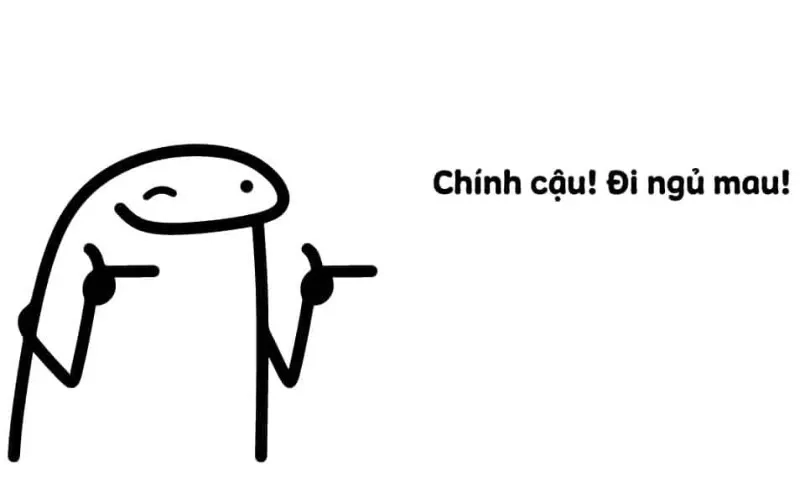 Ảnh meme đi ngủ dễ thương giúp bạn có một giấc ngủ thật ngon.