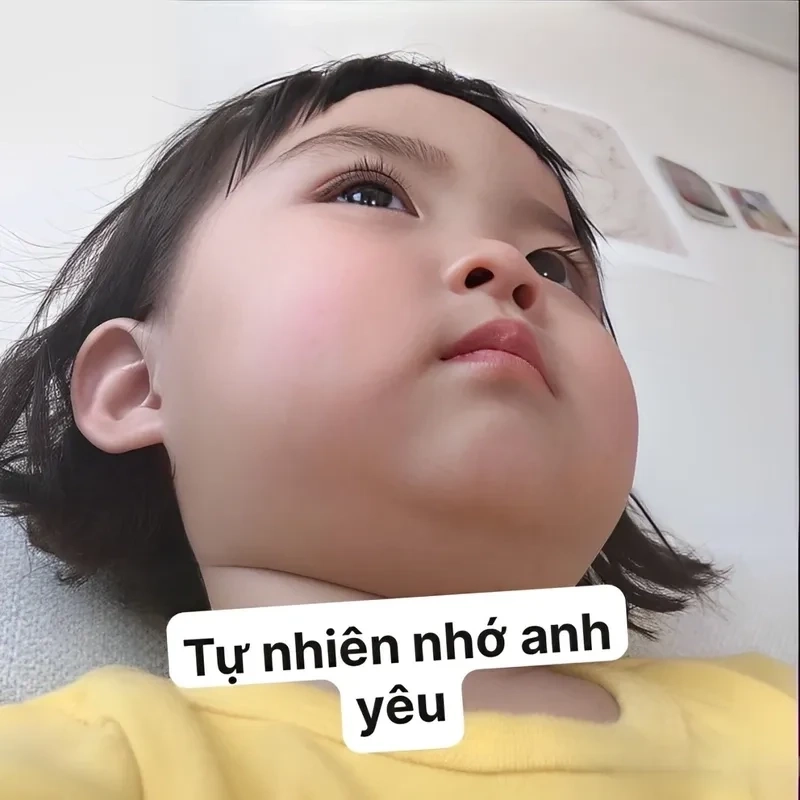 Crush meme nhớ người yêu thể hiện tình cảm ngọt ngào và sâu sắc.