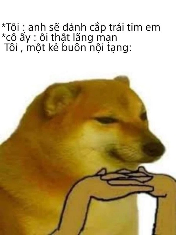 Meme chó Shiba cầm gậy mang đến hình ảnh vui nhộn của Shiba Inu trong những tình huống hài hước.