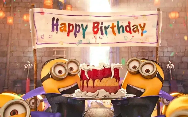 Gif happy birthday meme sinh động, làm lời chúc thêm thú vị hơn.