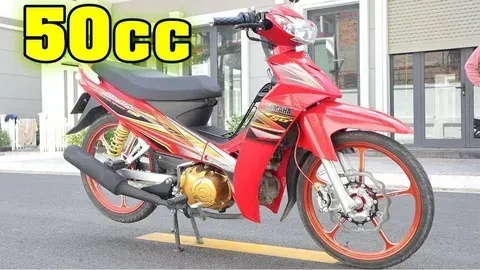 Sirius 50cc độ kiểng đỏ đen đầy ấn tượng, thiết kế phá cách và cực kỳ cá tính