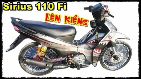 Sirius 50cc độ kiểng đẹp, phong cách mạnh mẽ và đậm chất cá nhân, tạo ấn tượng khó phai cho chiếc xe