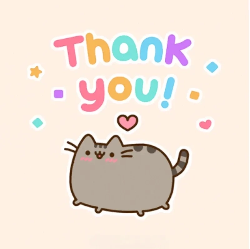 Cat thank you meme, meme cảm ơn với chú mèo dễ thương!