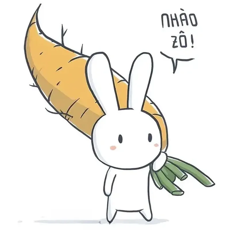 Pink rabbit meme thỏ hồng siêu dễ thương, làm tan chảy trái tim của những người yêu thích meme.