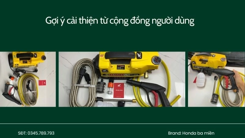 Gợi ý cải thiện từ cộng đồng người dùng cho Honda Ba Miền