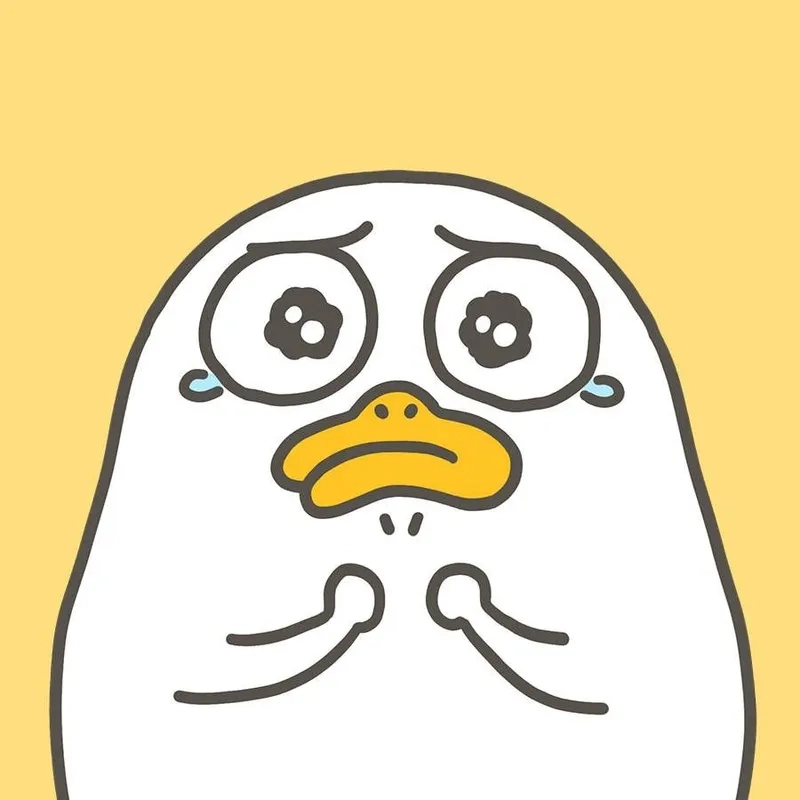 Ảnh vịt trắng cute mang phong cách đáng yêu