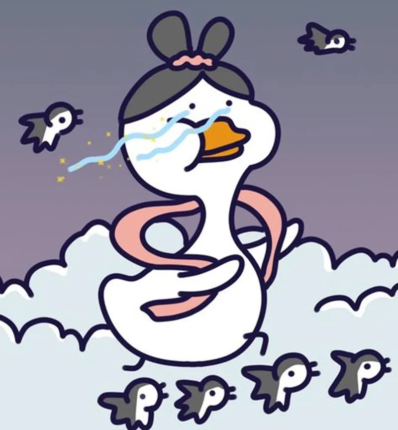 Avatar hình con vịt cute dùng cho mạng xã hội