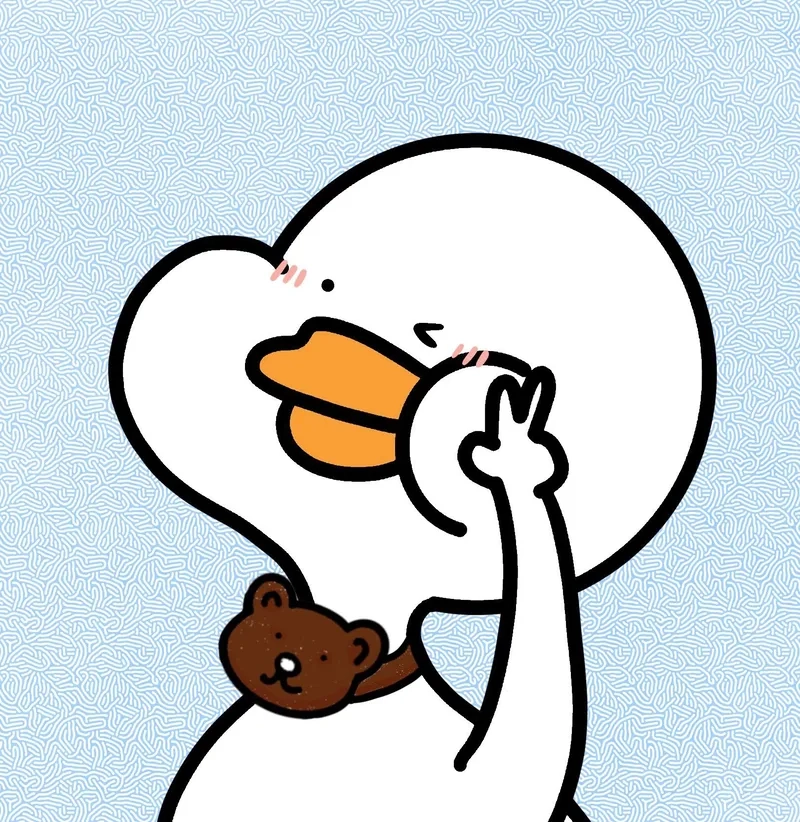 Hình ảnh chú vịt cute mang lại cảm giác vui