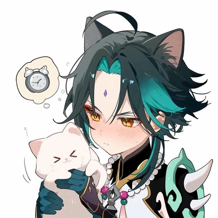 Sticker xiao chibi png nền trong suốt đẹp