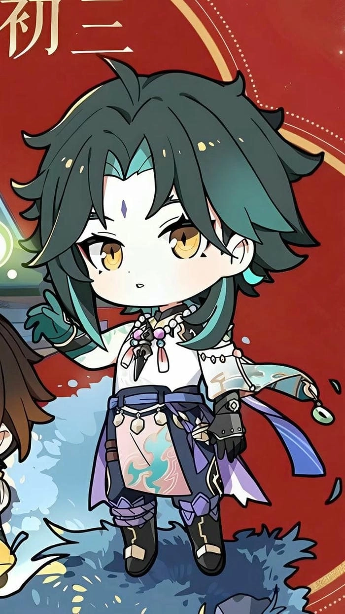 Xiao chibi genshin dễ thương đúng chất game