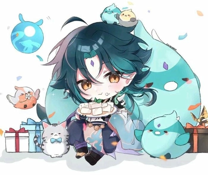 Sticker xiao chibi dễ thương dùng khi chat