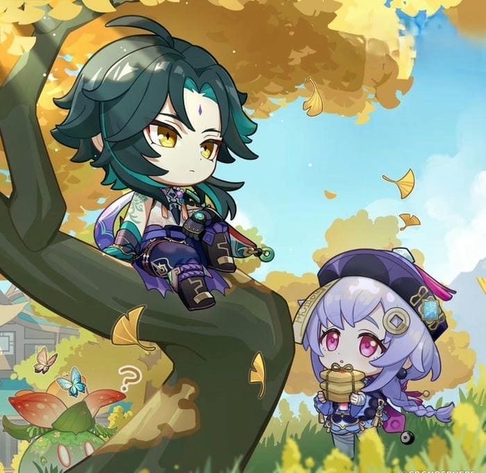 Genshin impact xiao chibi cực kỳ dễ thương