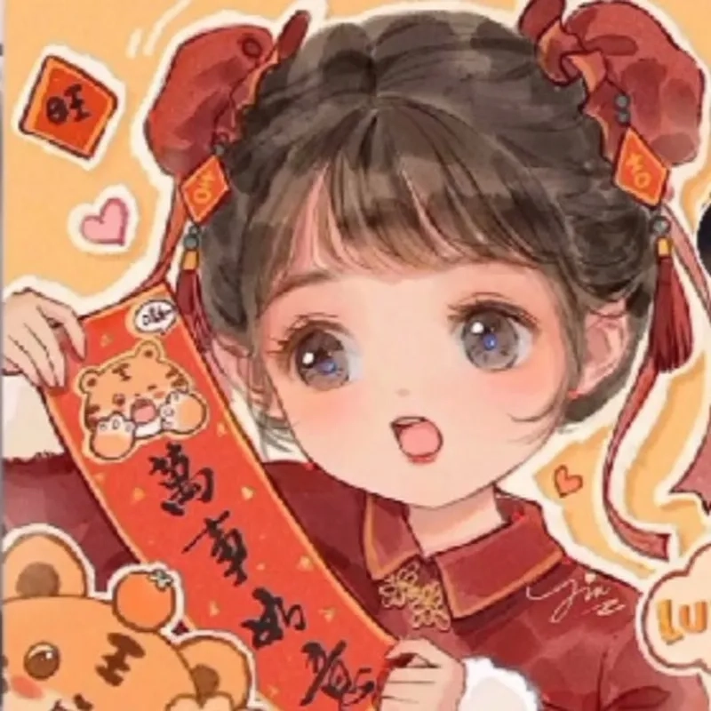 Avatar cute tết mang không khí xuân dễ thương