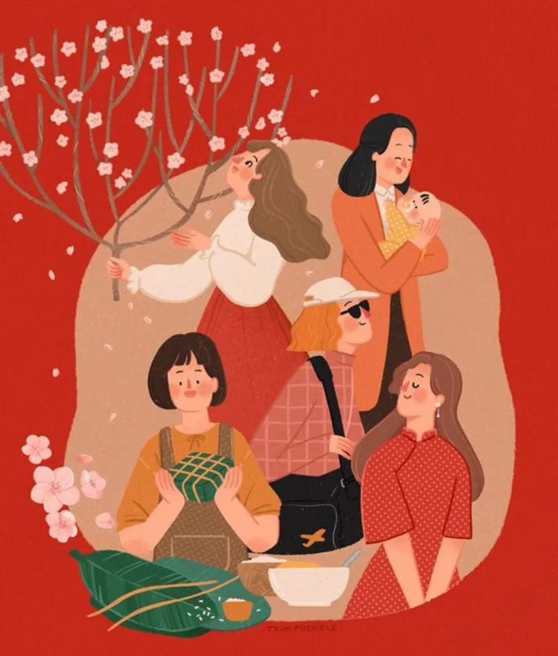 Avatar năm mới cute đem niềm vui đầu năm