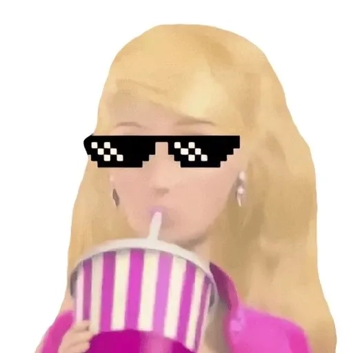 Barbie meme animal mang phong cách vui