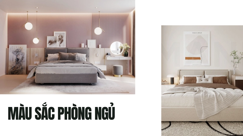 Bảng phối màu sơn tường phòng ngủ tone pastel lãng mạn