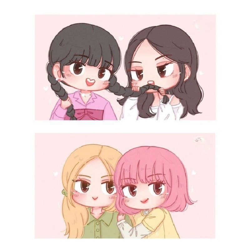 Blackpink cute chibi ngọt ngào nhìn rất dễ mến