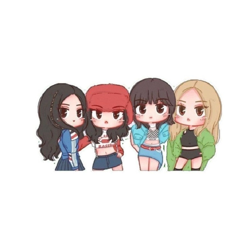 Hình nền blackpink chibi dễ thương cho điện thoại