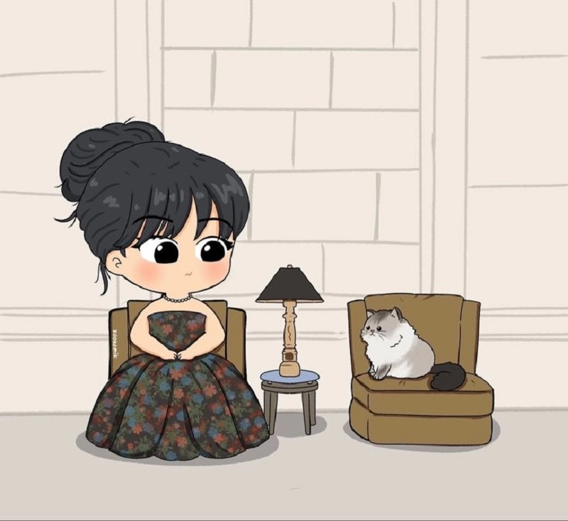 Ảnh black pink chibi xinh xắn dùng làm avatar