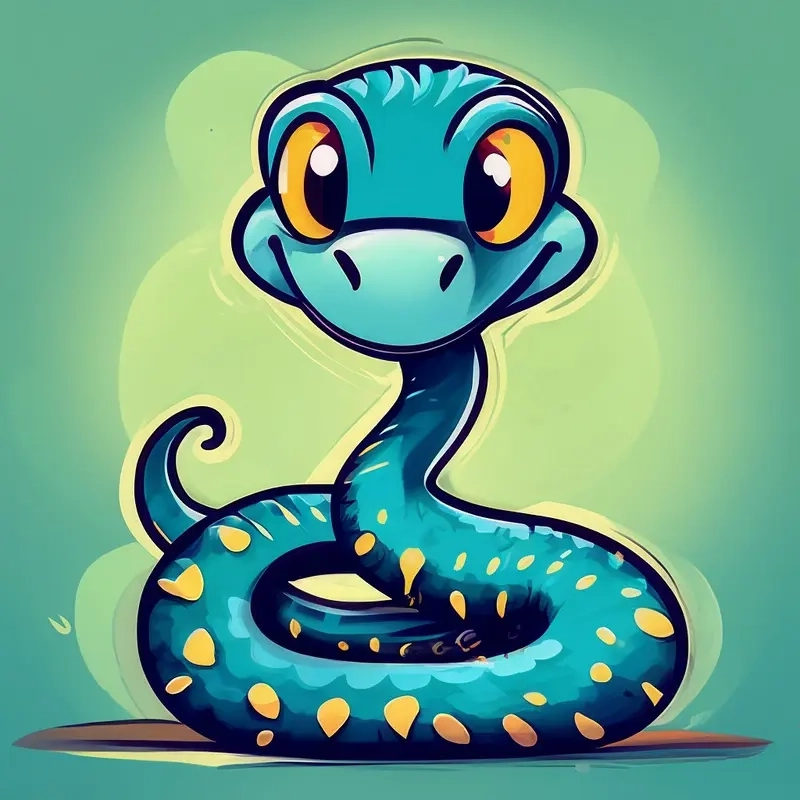 Vẽ con rắn chibi giúp luyện kỹ năng hội họa