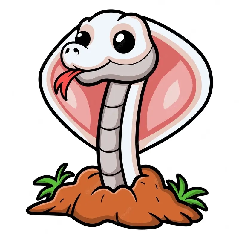 Cách vẽ rắn chibi cute dễ hiểu và sinh động