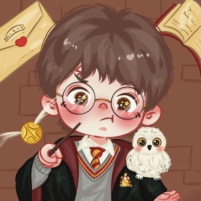 Harry potter chibi coloring pages cho bé tô