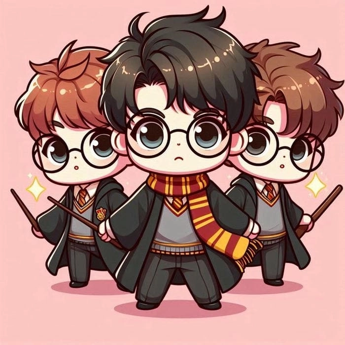Harry chibi dễ thương phong cách hoạt hình