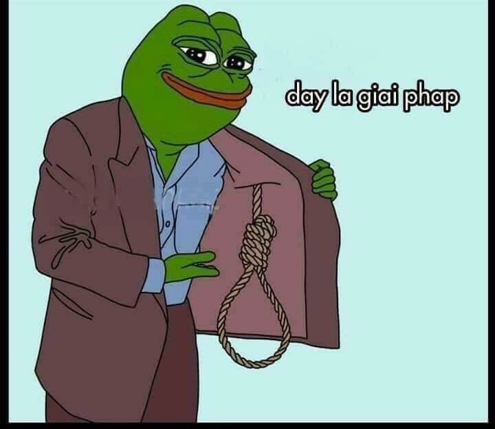 Con ếch xanh meme biểu cảm nhìn là hiểu