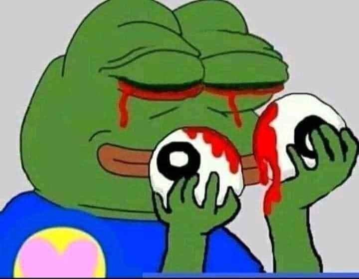 Ếch xanh meme đảng biểu cảm mang ẩn ý