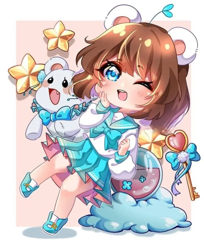 Vẽ mèo simmy chibi đơn giản dễ học theo