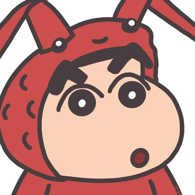 Ảnh cu Shin hài hước khiến ai cũng bật cười.