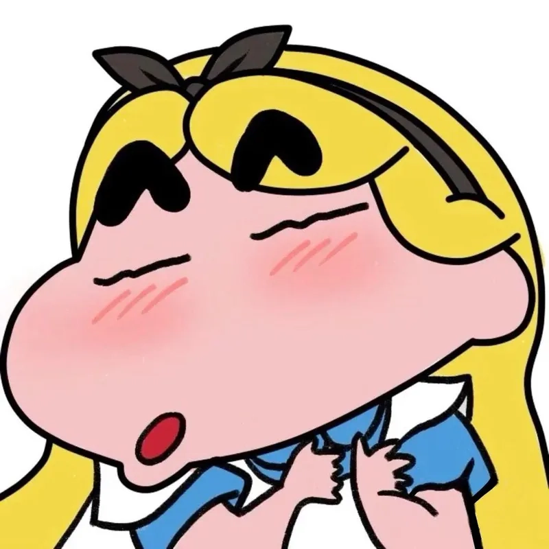 Ảnh của Shin với biểu cảm đặc trưng.