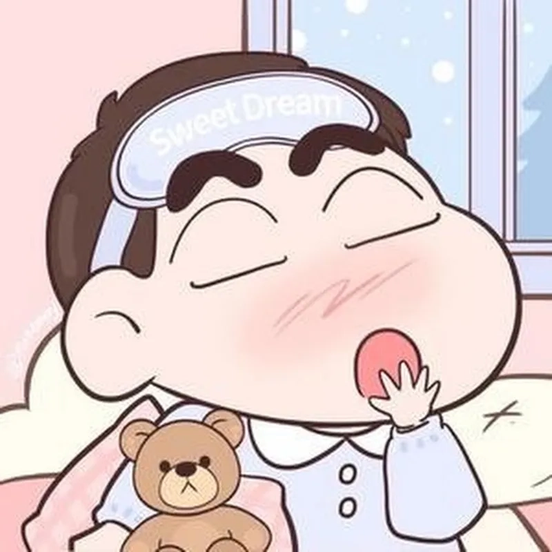 Hình ảnh cu Shin dễ thương, ai cũng thích.