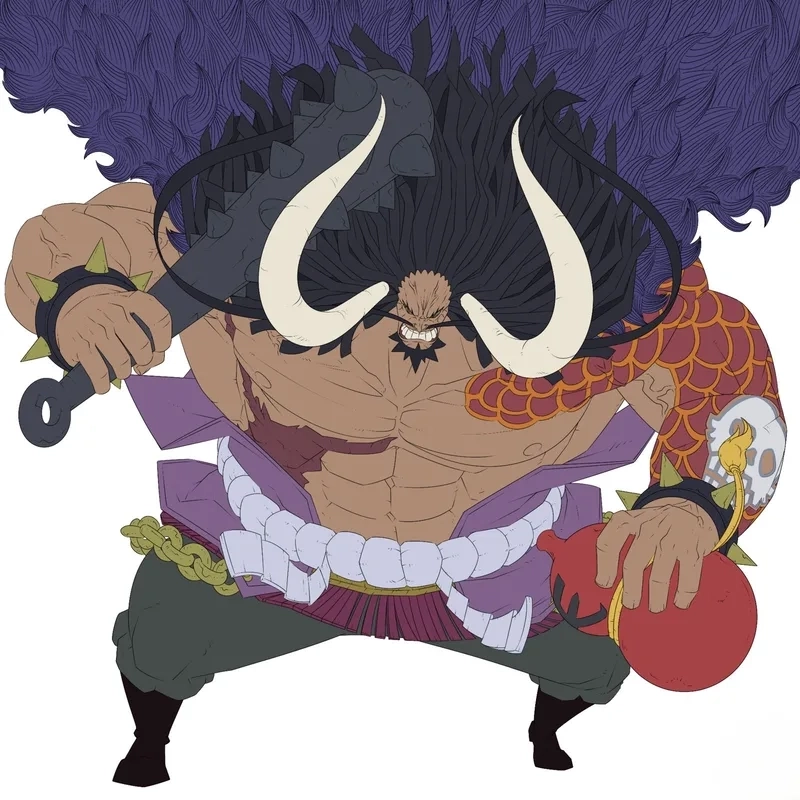 Ảnh Kaido chibi nhìn rất vui mắt.