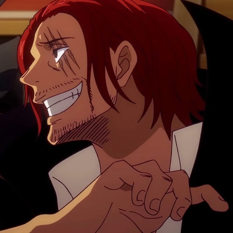 Ảnh Shanks tóc đỏ toát lên thần thái mạnh mẽ.