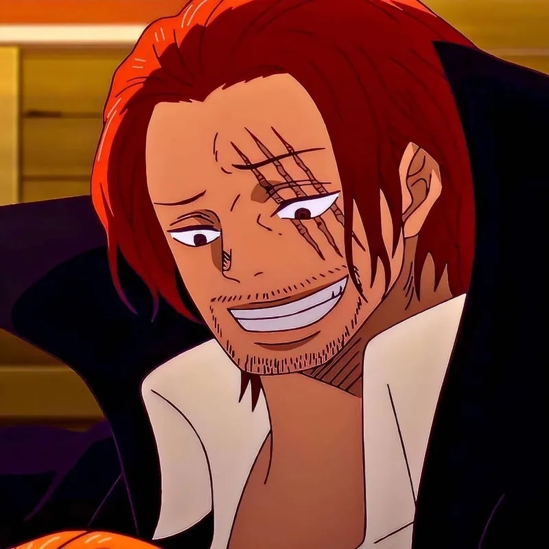 Shanks tóc đỏ ngầu khiến fan ấn tượng ngay từ cái nhìn đầu.