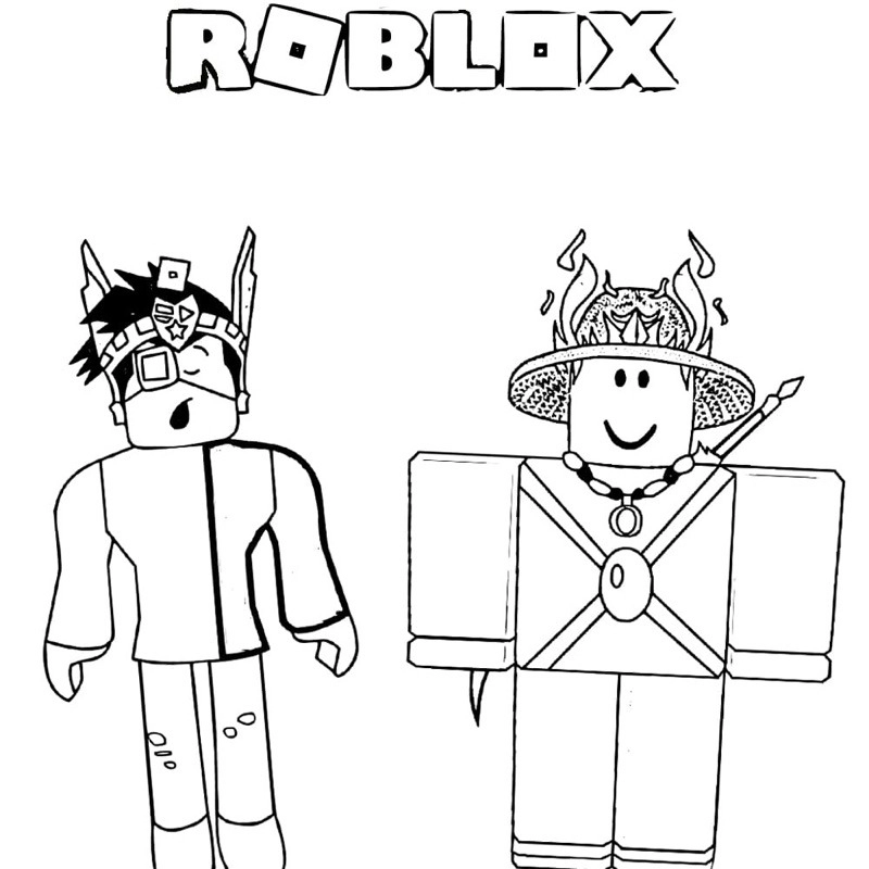 Tranh tô màu Roblox cho bé giúp bé vừa chơi vừa học.